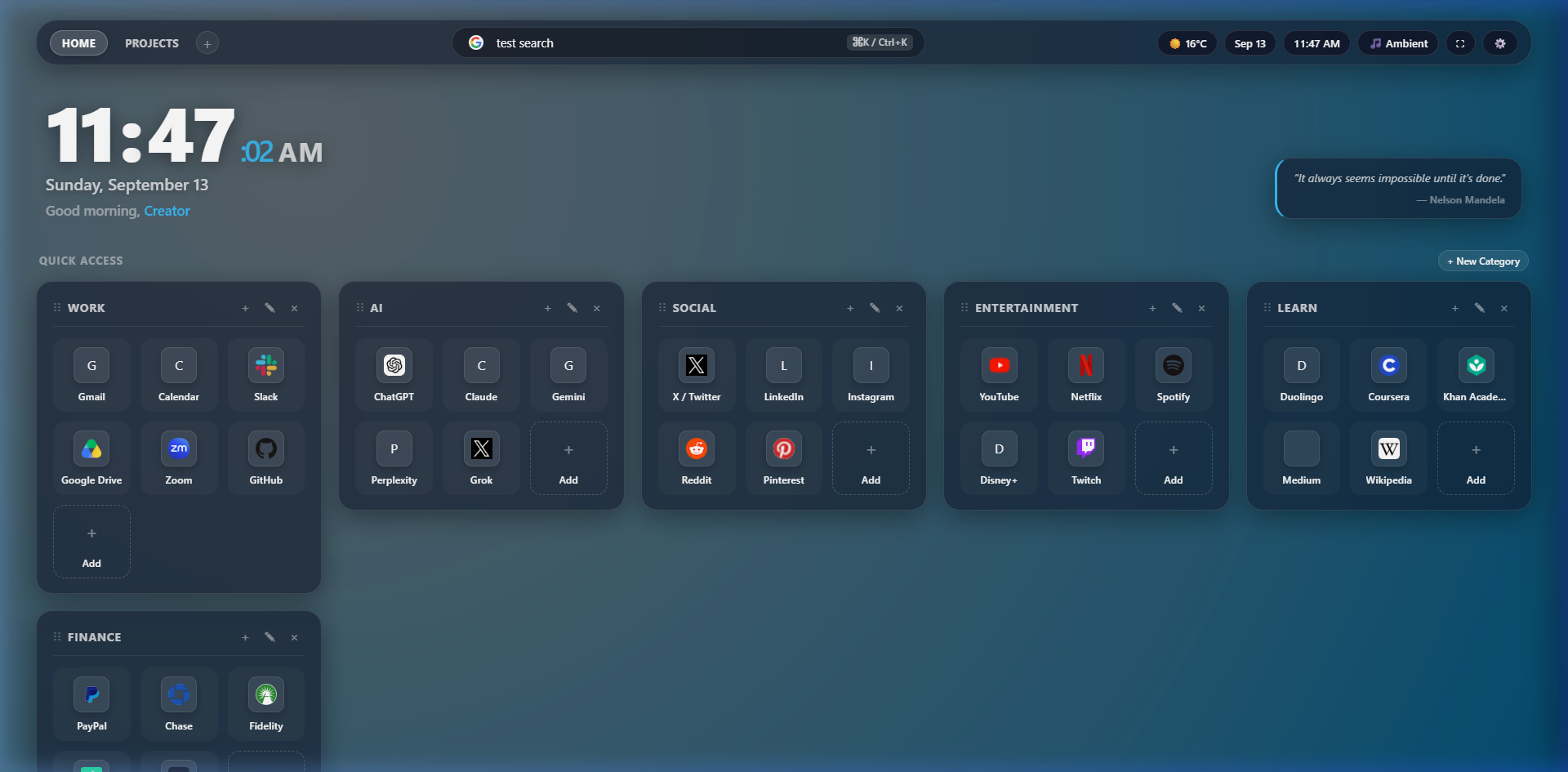 NovaTab Wallpaper Controls